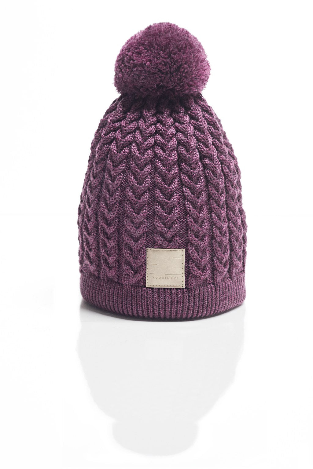 KATRI flätad stickad merinomössa med bomullsfoder